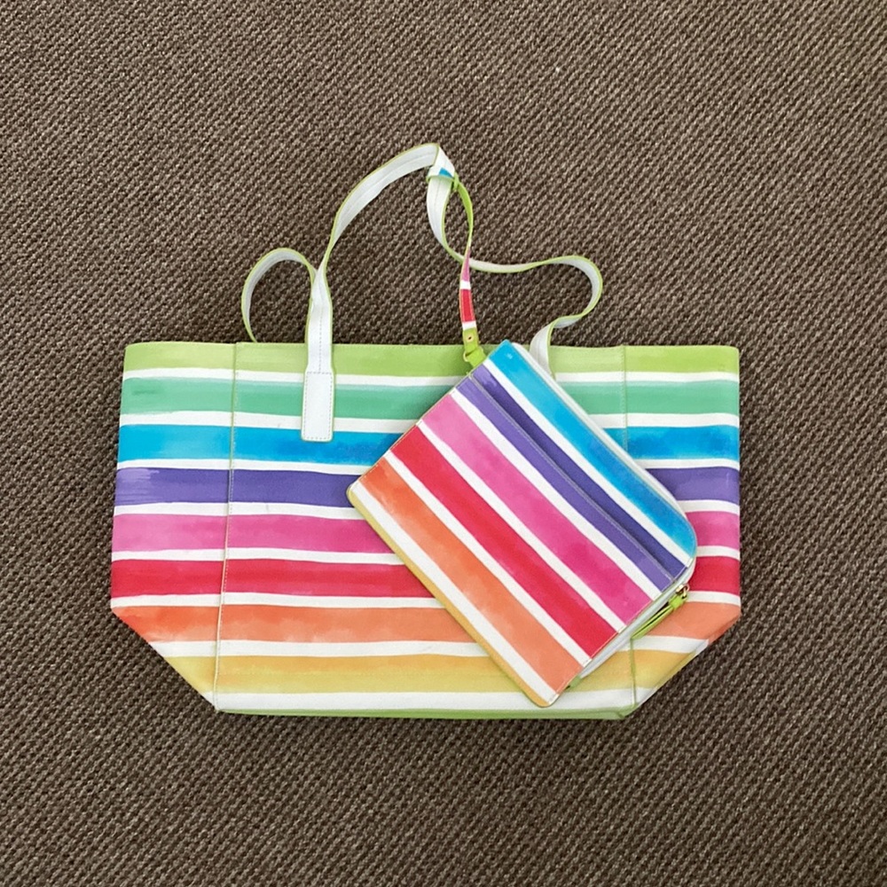 Rainbow beach bag